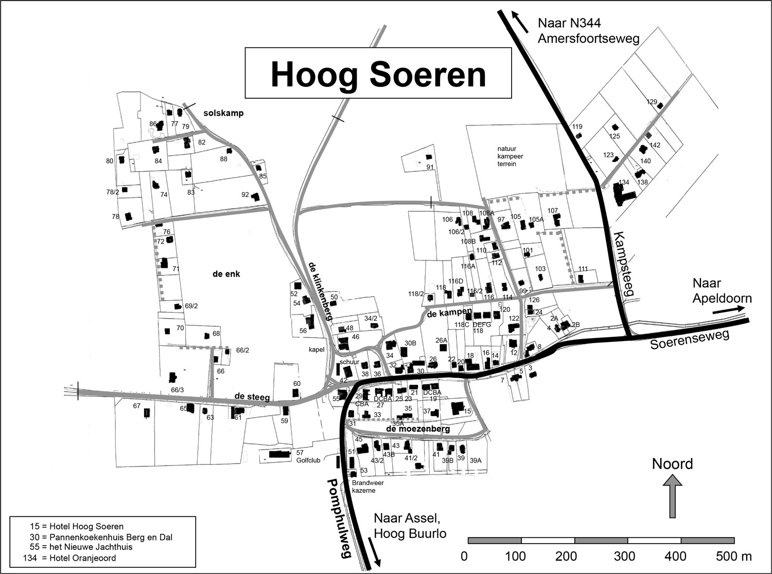 Plattegrond Buurt En Belangenvereniging Hoog Soeren